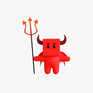 3D Little Devil Rigged