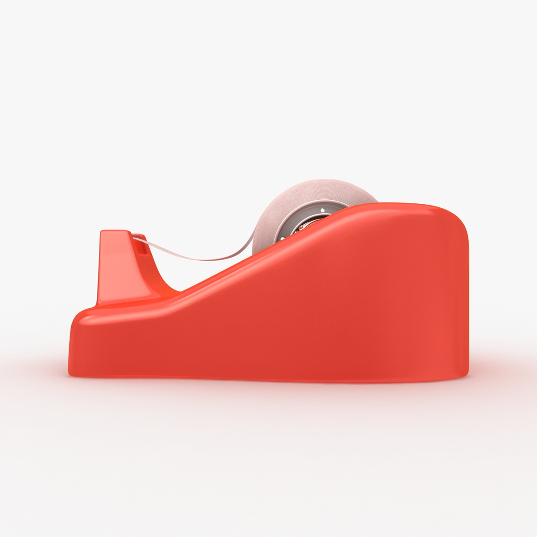 realistic tape dispenser 3d model