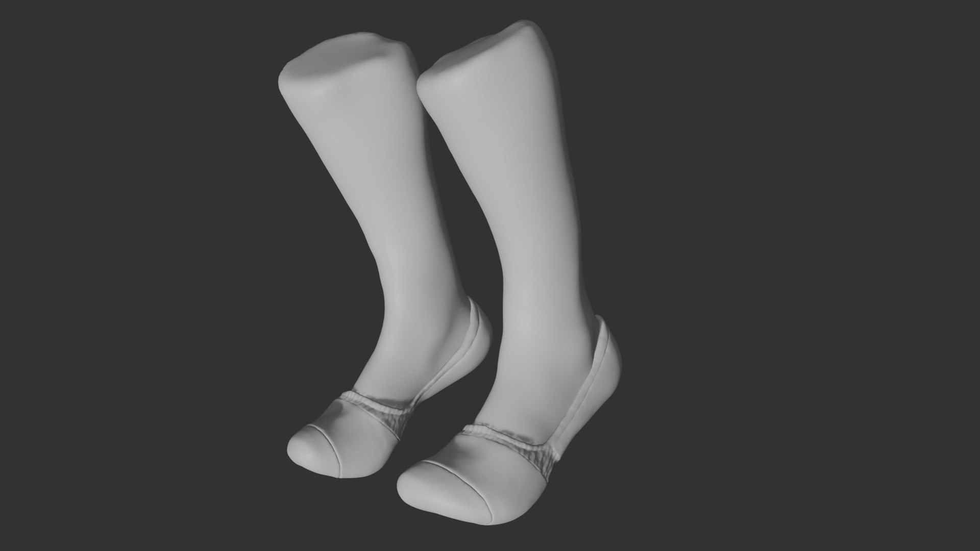 3D White Socks Model - TurboSquid 1776182