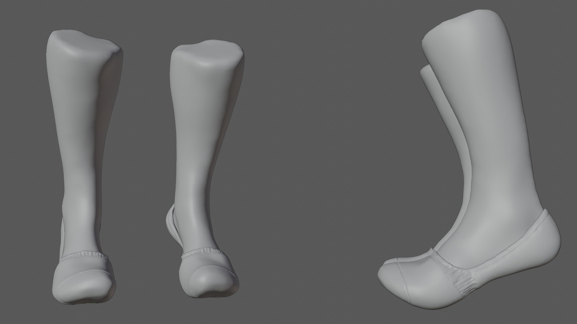 3D White Socks Model - TurboSquid 1776182