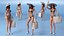3D Bikini Girl With Bag Rigged model