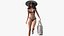 3D Bikini Girl With Bag Rigged model