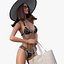 3D Bikini Girl With Bag Rigged model