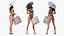 3D Bikini Girl With Bag Rigged model