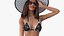 3D Bikini Girl With Bag Rigged model