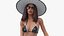 3D Bikini Girl With Bag Rigged model