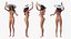 3D Bikini Girl With Bag Rigged model
