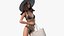 3D Bikini Girl With Bag Rigged model