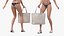 3D Bikini Girl With Bag Rigged model