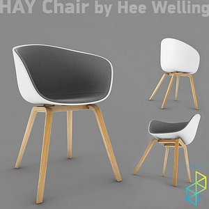 4 chairs hays 3d model