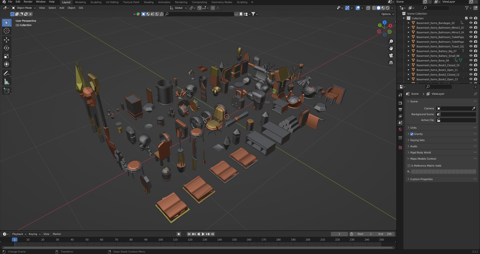 100 Basemesh Game Collection 3D Model - TurboSquid 2341640