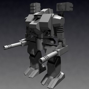 3d mech warrior model
