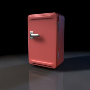 free vintage refrigerators retro 3d model