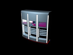 shop shelves 3d c4d