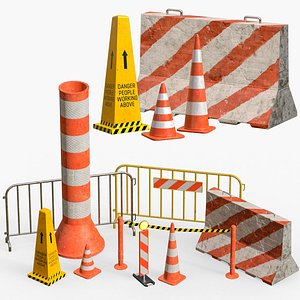 3D Street Asset Set 01