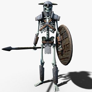 fantasy skeleton warrior 3d max