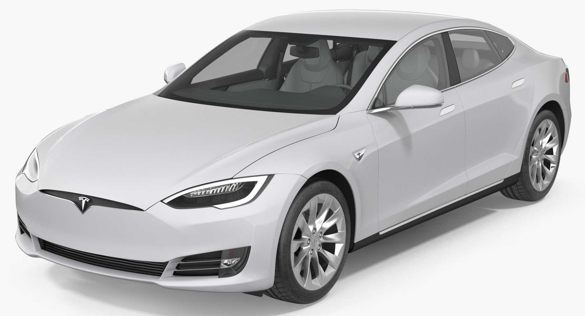 Tesla Model S 60D 2017 3D Model 3D model preview