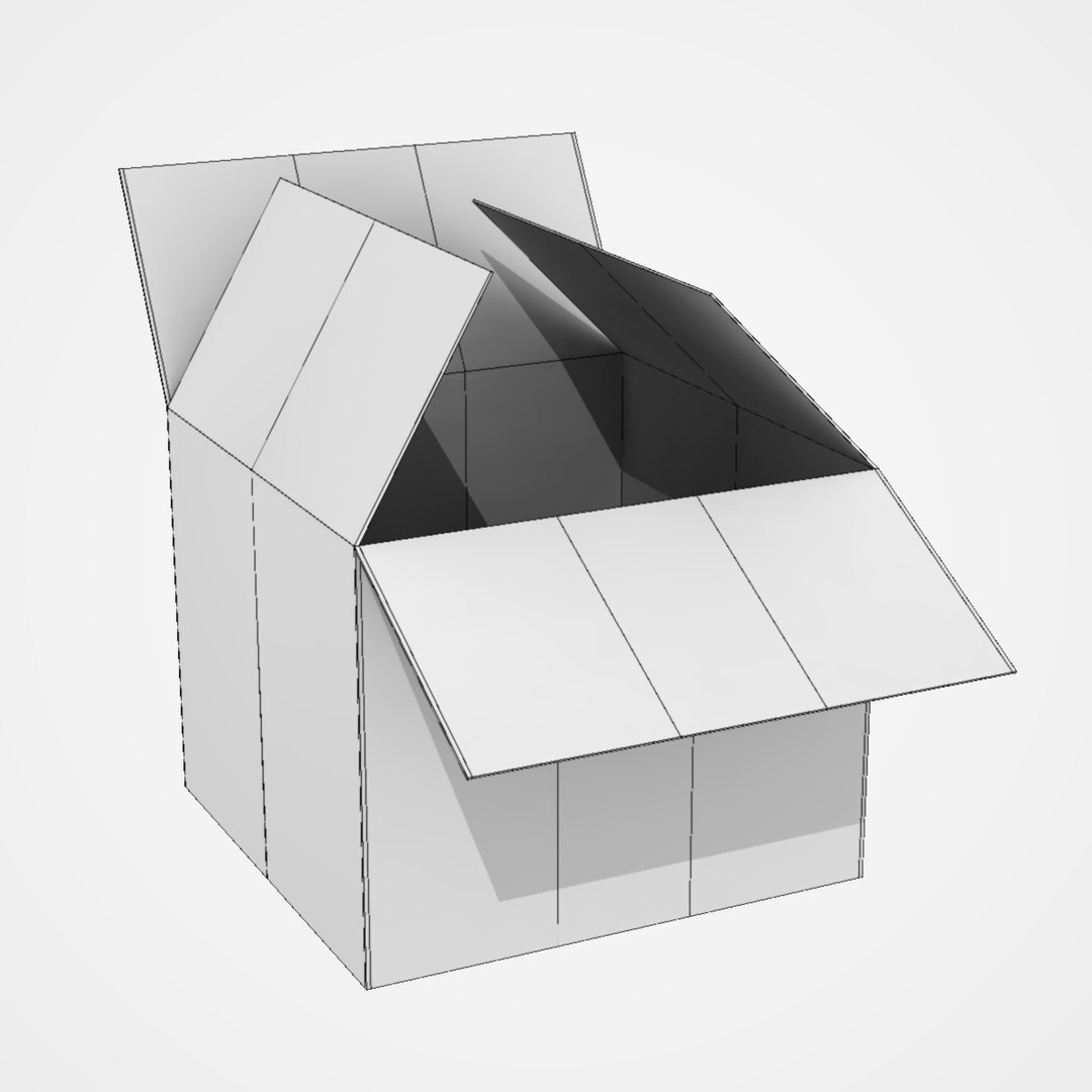 3d Model Carton Box
