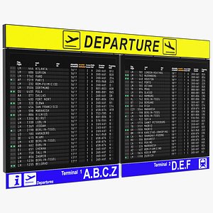 Airport Departures Board