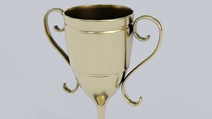 Golden Trophy 3D model