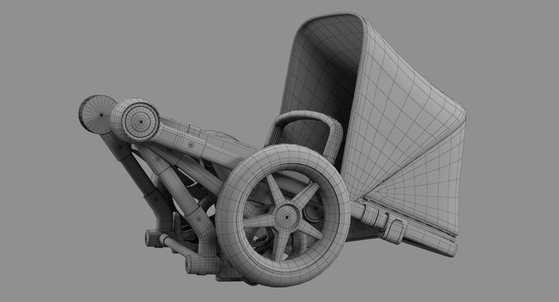 Bugaboo Cameleon 3 Folded 3D TurboSquid 1402603