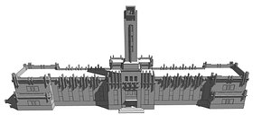 Francisco Salamone Municipal Palace of Pellegrini model