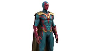 Vision Hero 3D Model High Quality Rigged and Textured