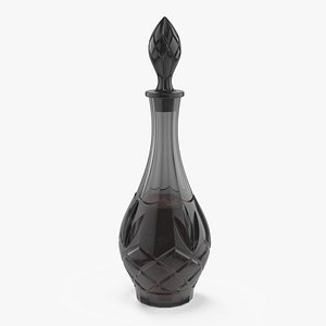 Black Crystal Decanter Tinted Glass