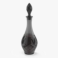Black Crystal Decanter Tinted Glass