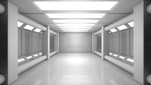3D Sci Fi Room model