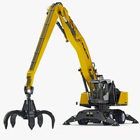 Material Handler Terex Fuchs MHL360 Pylon Mounted Machine Low