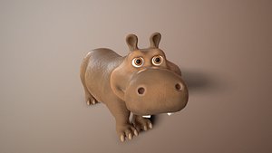 animate hippo model