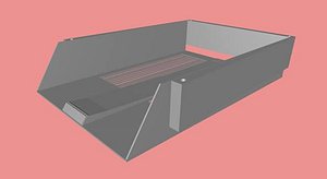 office paper tray 3d c4d