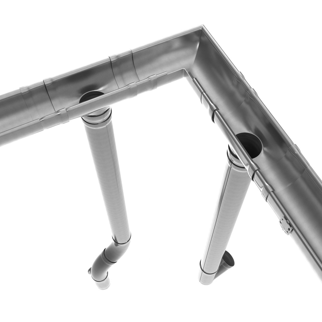 3d Aluminium Gutter Model
