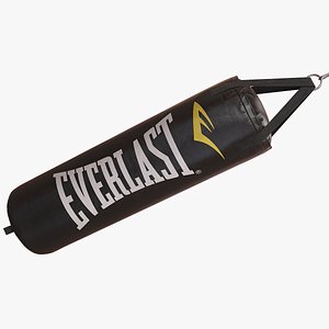 3D Punching Bag Everlast Leather Black New model