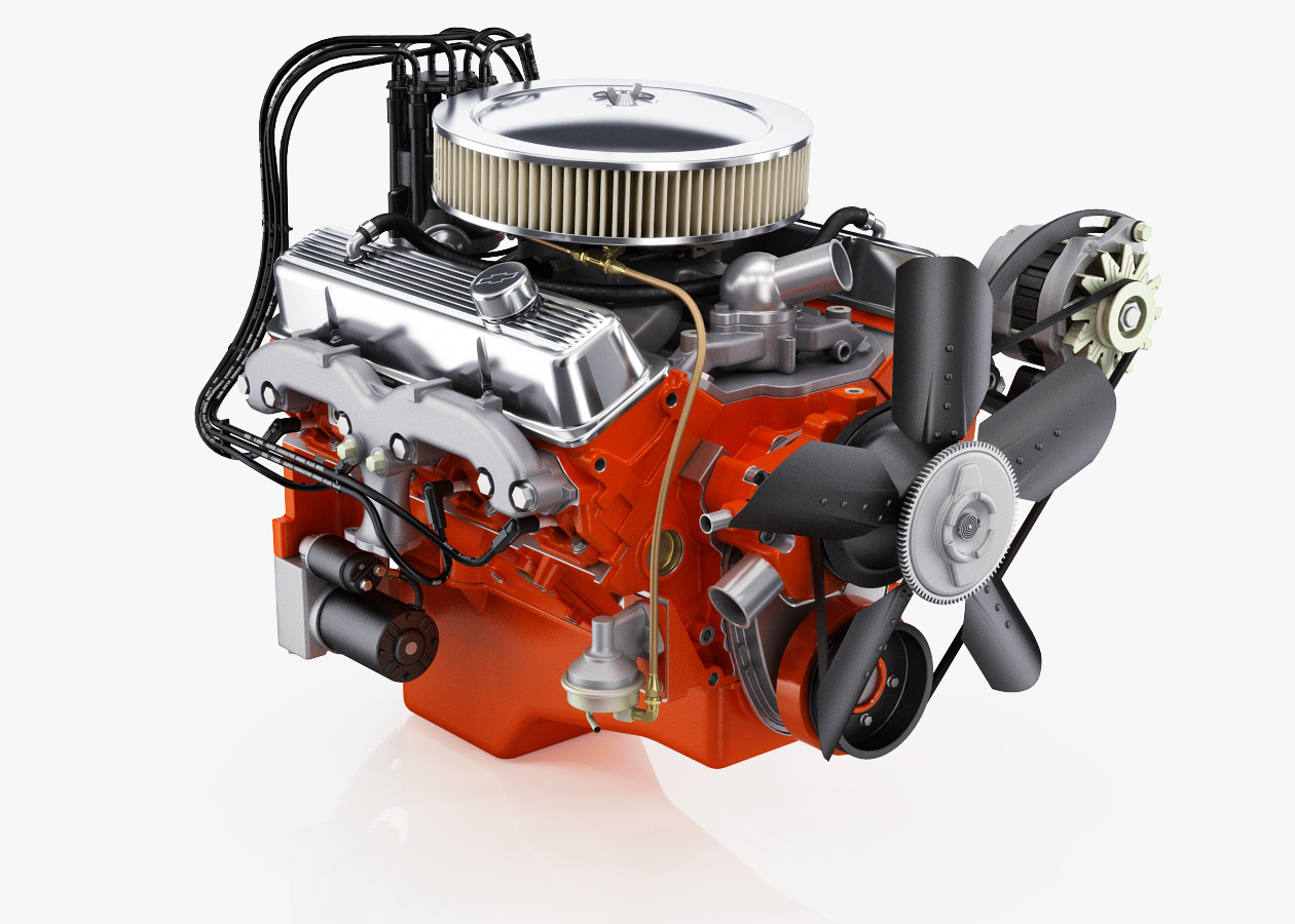 3D model chevrolet 350 small-block v8 - TurboSquid 1293430