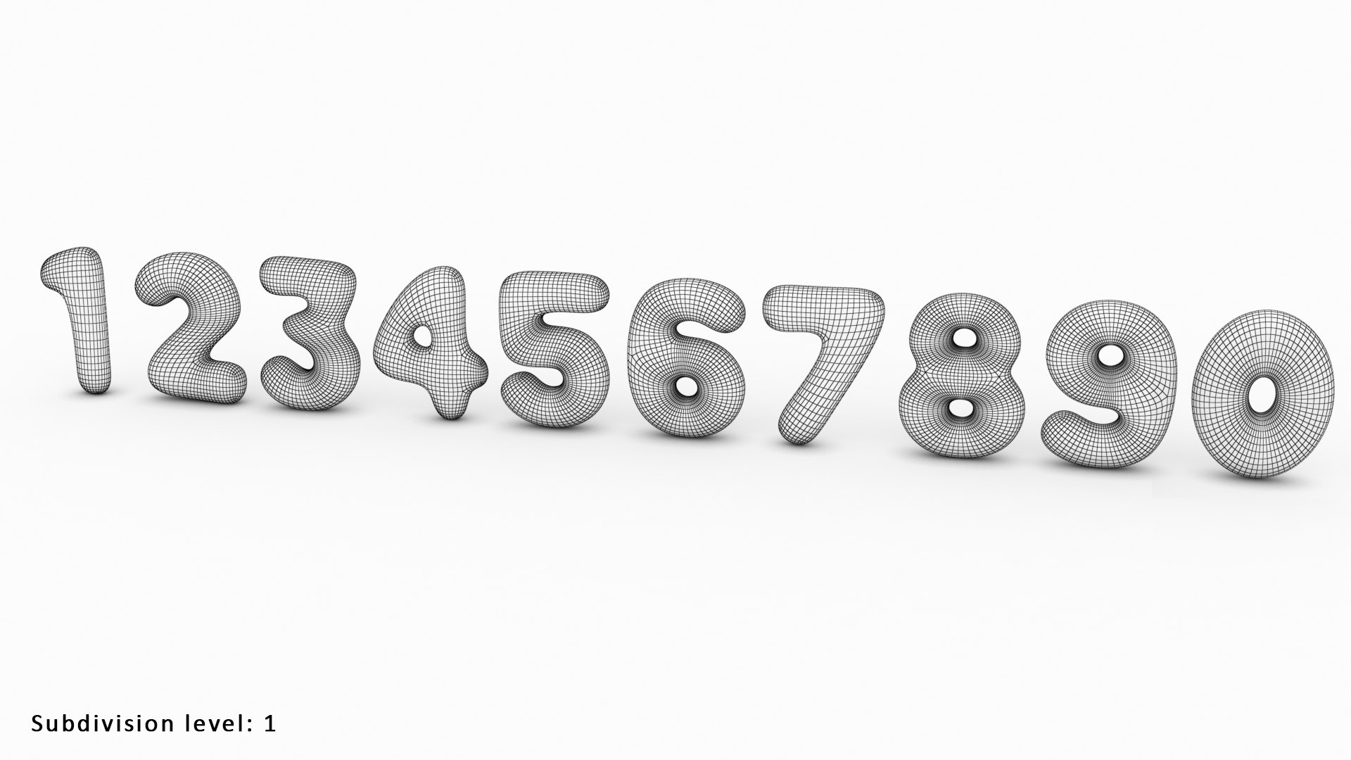 3D Alphabet Numbers Model TurboSquid 1226933