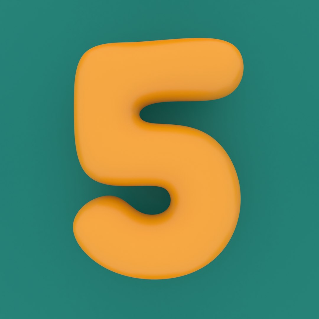 3D Alphabet Numbers Model TurboSquid 1226933