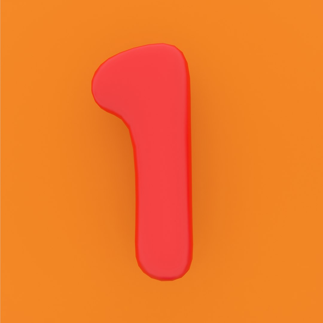 3D Alphabet Numbers Model TurboSquid 1226933