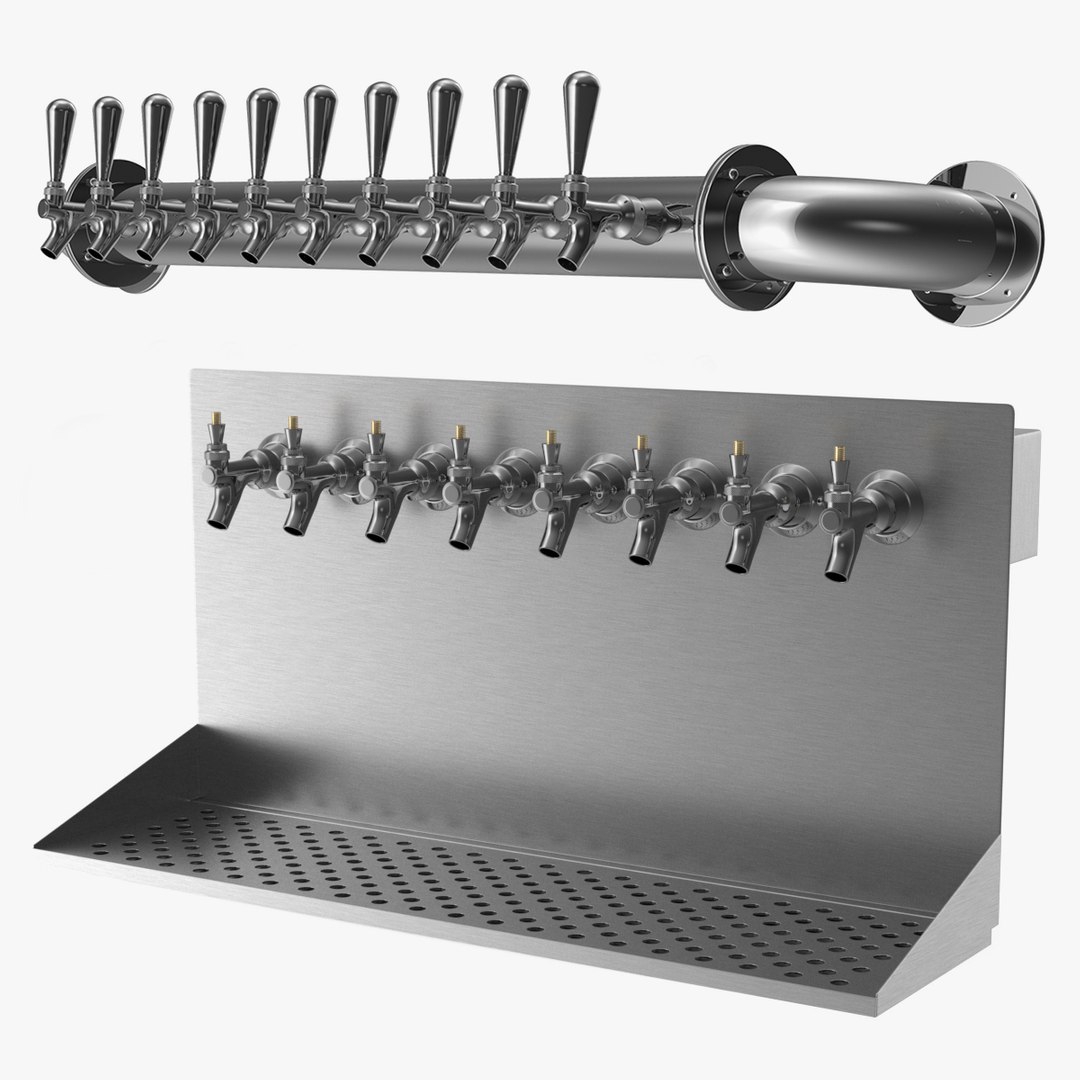 3D wall mount beer dispensers - TurboSquid 1691534