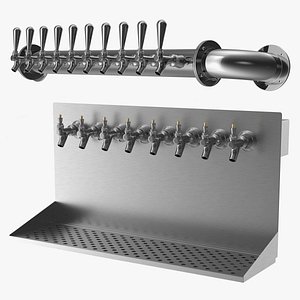 3D wall mount beer dispensers