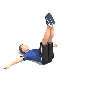 animations exercise man 3D model