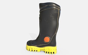 Gumboots-Worker Boots 3D model