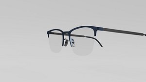 3D eyewear glasses low poly 3D model