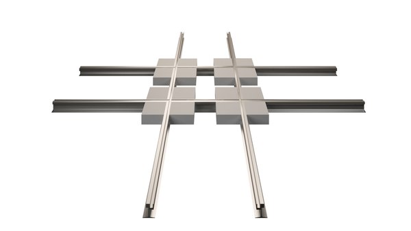 modelo 3d Tram Rails Element - Perpendicular Cross - TurboSquid 1961446
