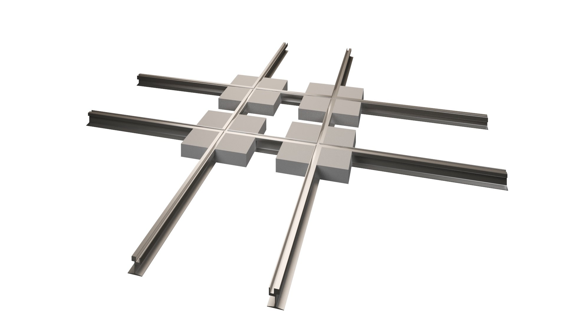 3D Tram Rails Element - Perpendicular Cross Model - TurboSquid 1961446