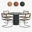 Round table 120 Thonet S32 chair