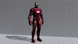 3D Futuristic Armored Hero 3D Model Advanced Sci Fi Power Suit for Animation and Game Design