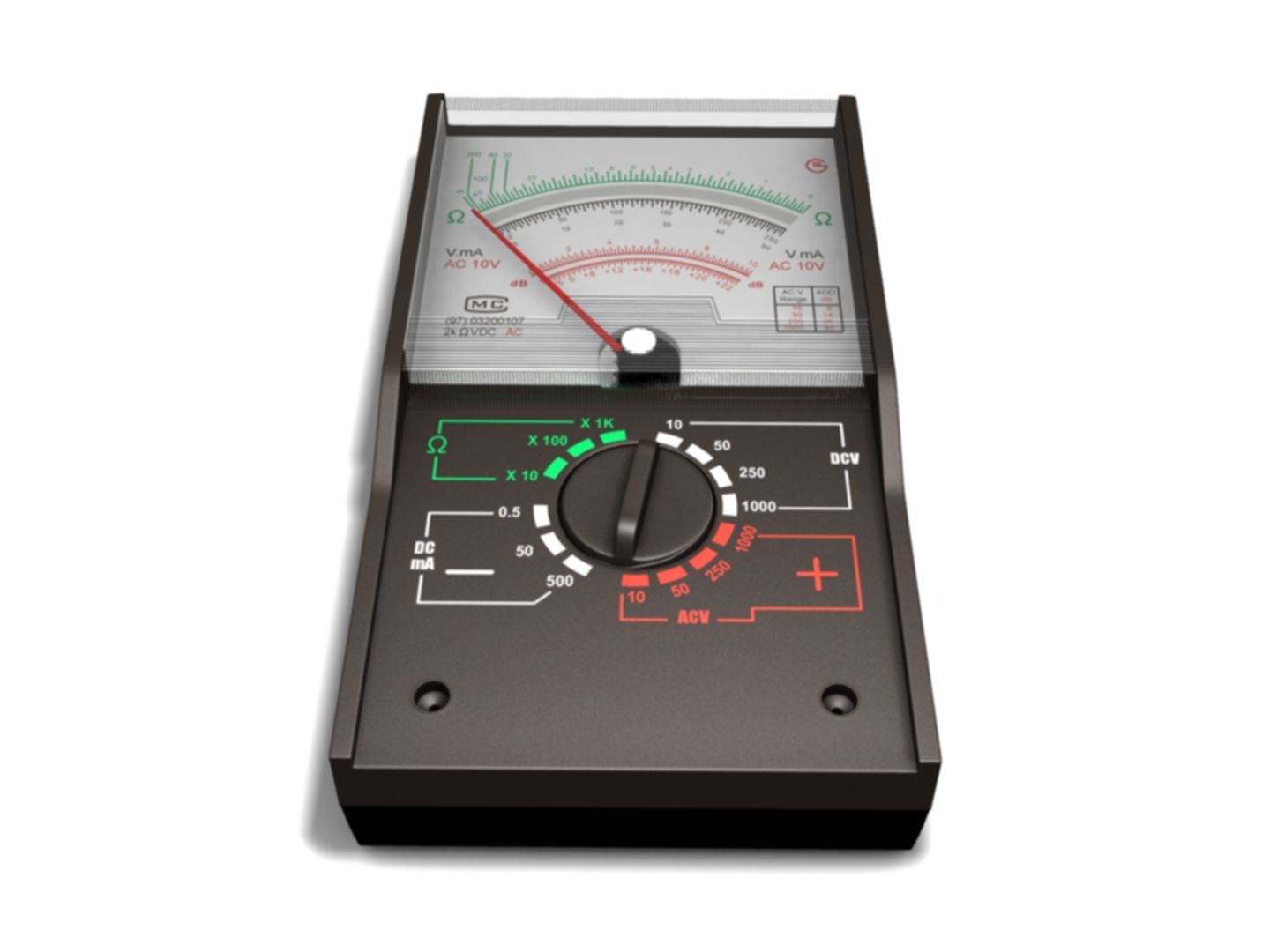 3d model multimeter meter