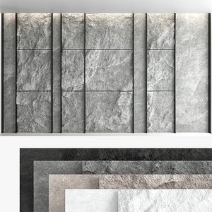 Decorative wall panel set 56 3D model